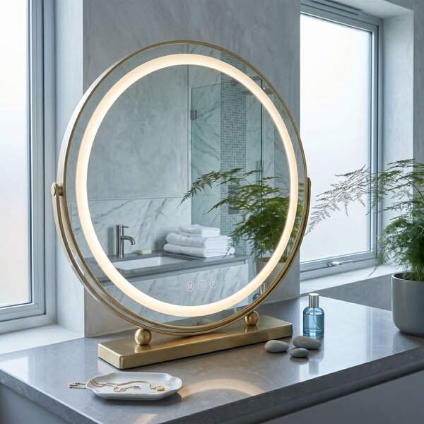 Mirror LED MAKE-UP L.Gold 50 cm