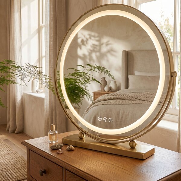 Mirror LED MAKE-UP L.Gold 50 cm