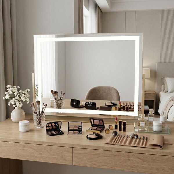 Mirror LED STUDIO L.Gold 58x45