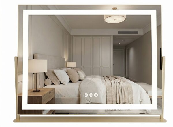 Mirror LED STUDIO L.Gold 58x45