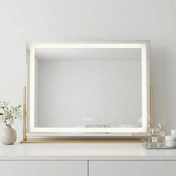Mirror LED STUDIO L.Gold 58x45