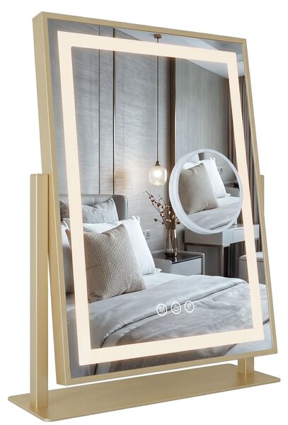 Mirror LED LUMI L.Gold 30x40cm