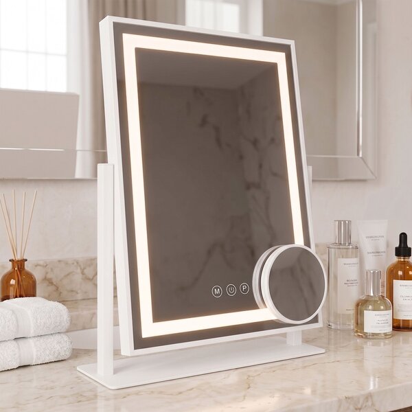 Mirror LED LUMI White 30x40cm