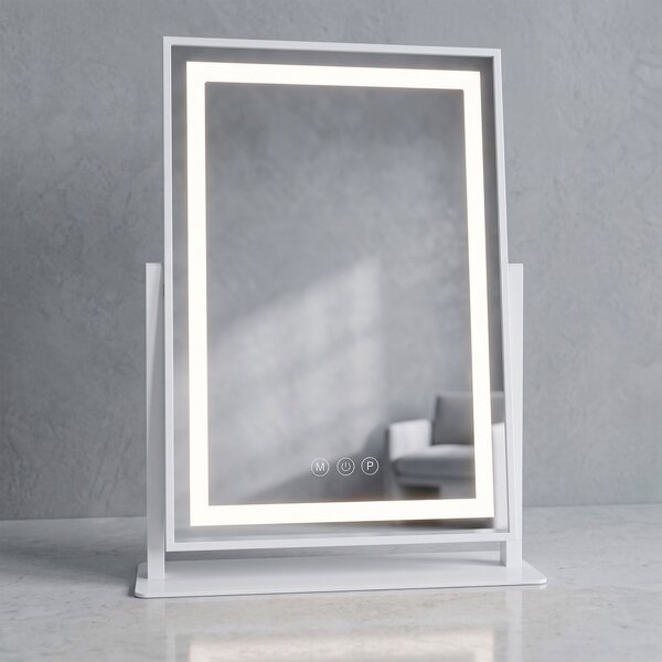 Mirror LED LUMI White 30x40cm