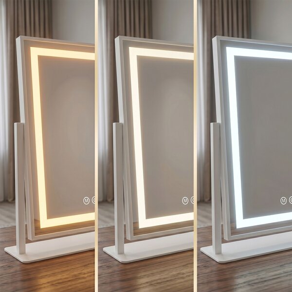 Mirror LED LUMI White 30x40cm