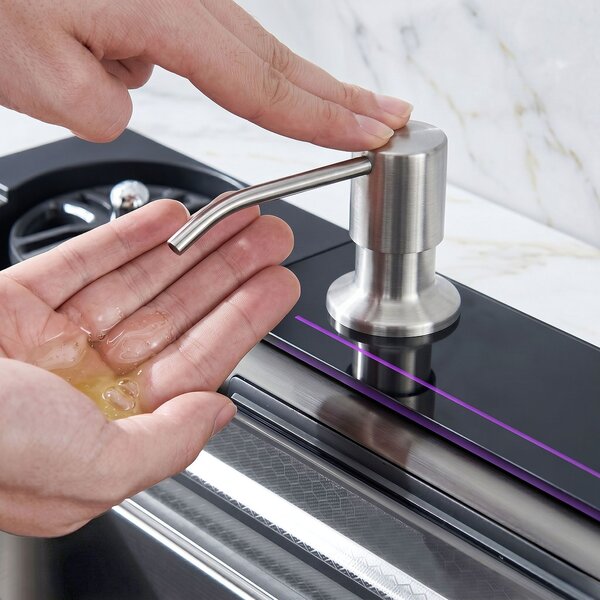 Multifunctional 10-in-1 steel sink REA Alonzo Brush Nickel