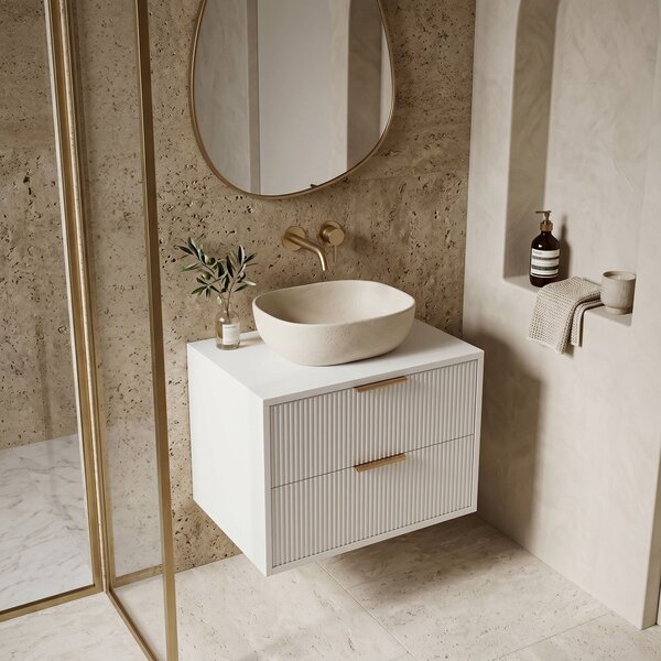 Bathroom vanity cabinet Rea Mono 60cm White