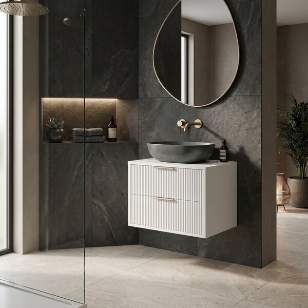 Bathroom vanity cabinet Rea Mono 60cm White