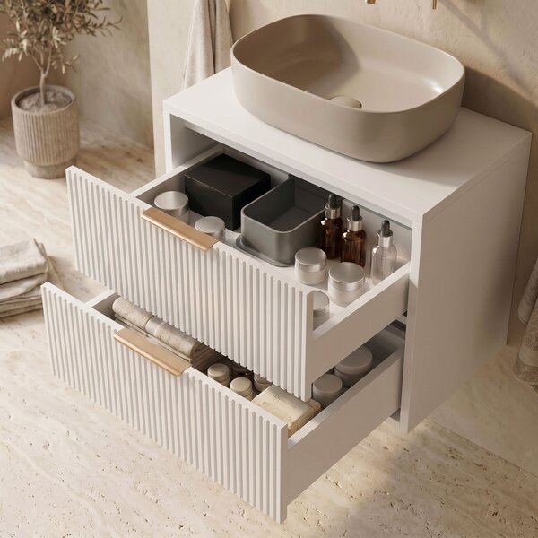 Bathroom vanity cabinet Rea Mono 80cm White