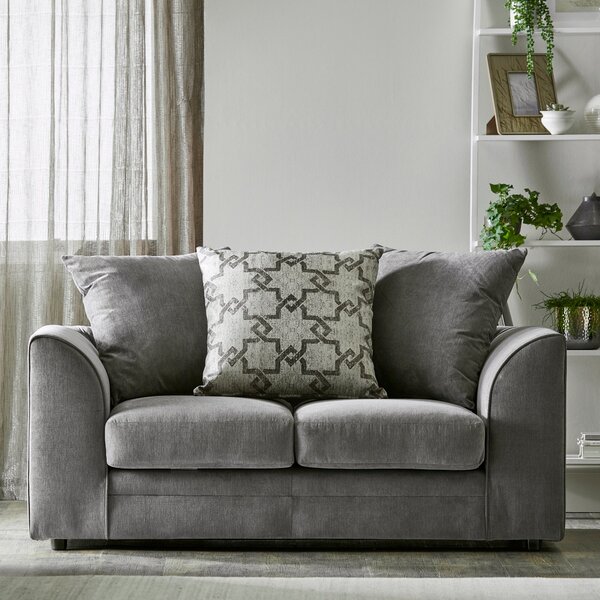 Washington Fabric 2 Seater Sofa Grey