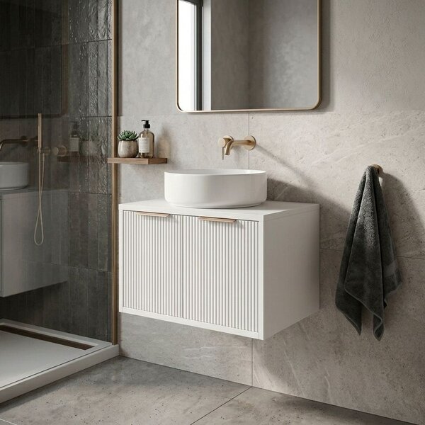 Bathroom vanity cabinet Rea Core 60cm White
