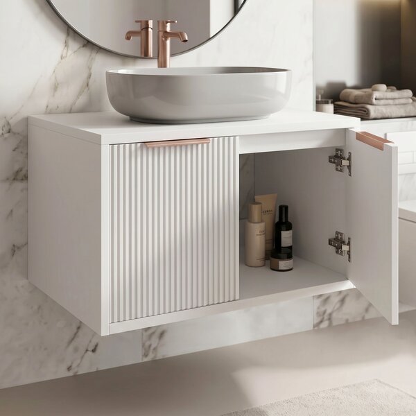 Bathroom vanity cabinet Rea Core 60cm White