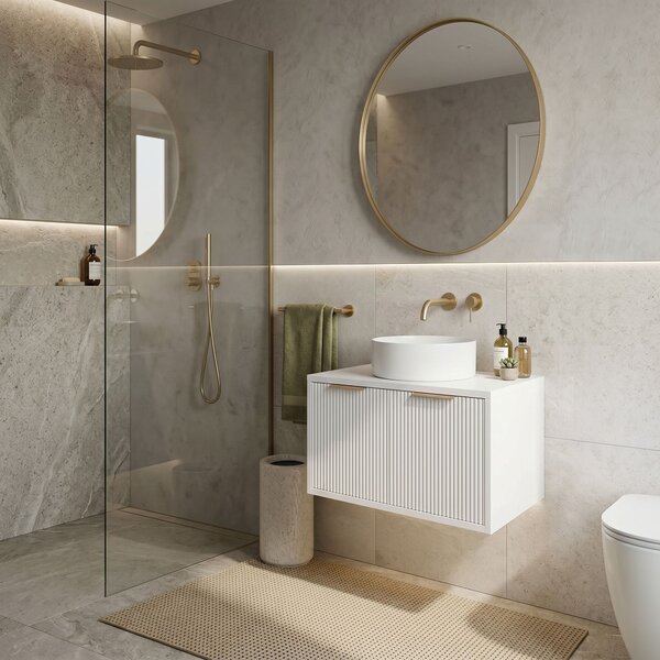 Bathroom vanity cabinet Rea Core 60cm White