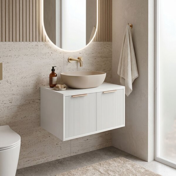 Bathroom vanity cabinet Rea Core 60cm White