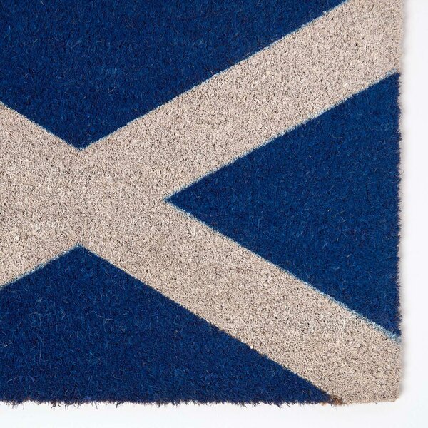 Homescapes Coir Doormat St Andrews Cross Flag, 40 x 60 cm