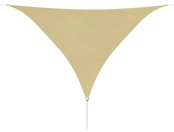 Sunshade Sail Oxford Fabric Triangular 5x5x5 m Beige