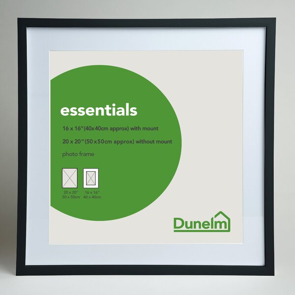 Essentials Photo Frame 20" x 20" (50cm x 50cm) Black