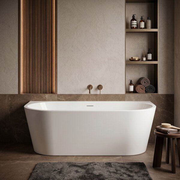 Wall acrylic bath CAPRI 150cm