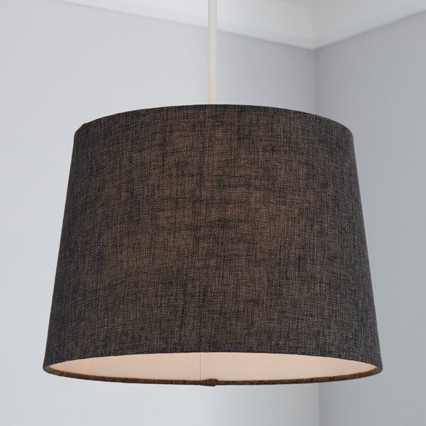 Vermont 30cm Tapered Charcoal Shade Charcoal