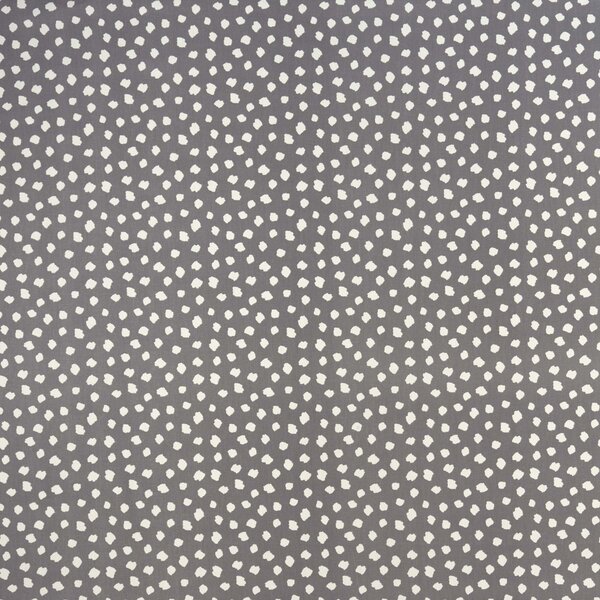 By the Metre Clio Grey PVC Fabric Charcoal
