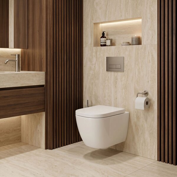 Wall-hung toilet bowl Rea Cubik Mini Tornado