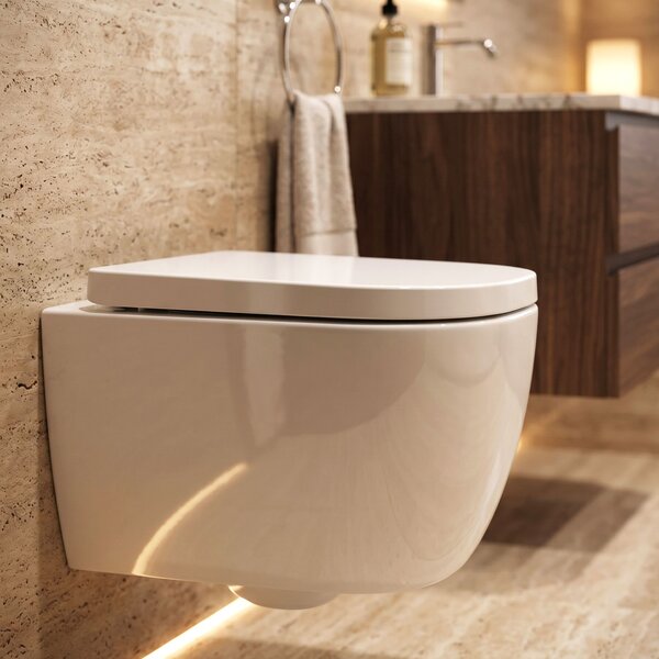 Wall-hung toilet bowl Rea Cubik Mini Tornado