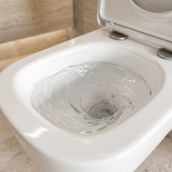 Wall-hung toilet bowl Rea Cubik Mini Tornado