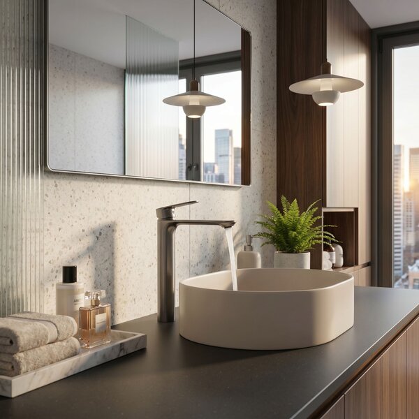 Bathroom faucet Rea Drop Titan High