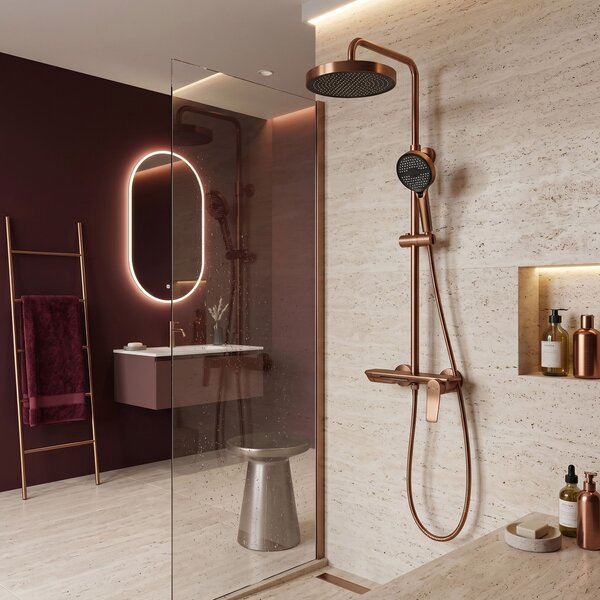 Shower set Rea Vision Brush Copper