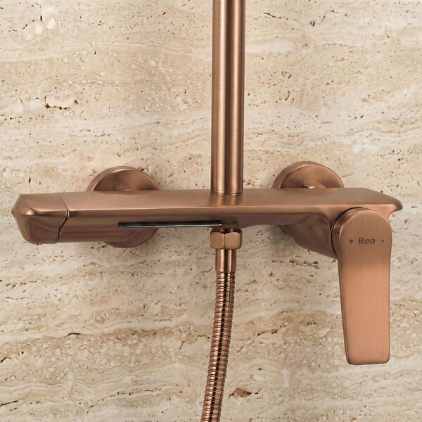 Shower set Rea Vision Brush Copper
