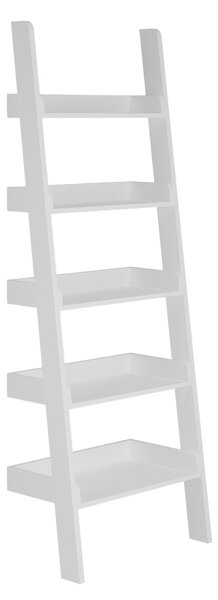 Lynton White Ladder Bookcase White
