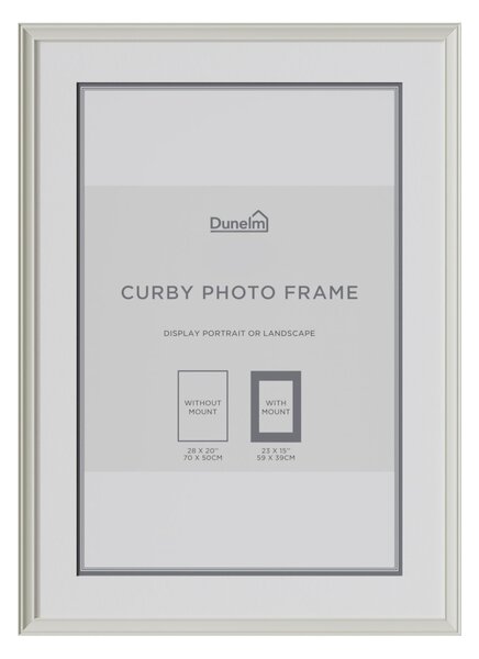 Curby Photo Frame White White