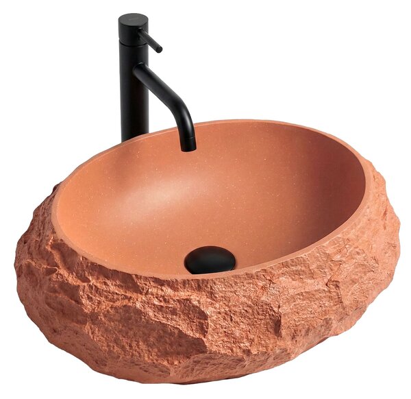 Countertop Basin Rea Mika Terracotta