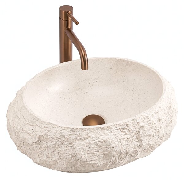 Countertop Basin Rea Mika Warm Beige