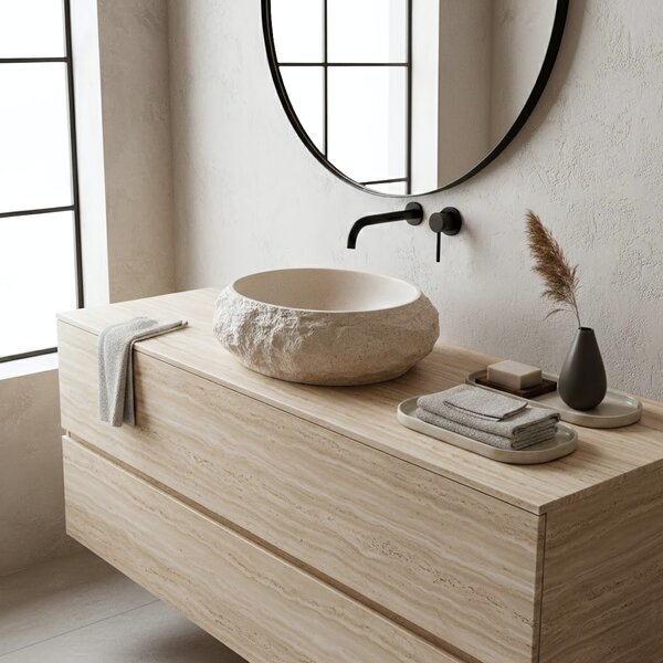 Countertop Basin Rea Mika Warm Beige