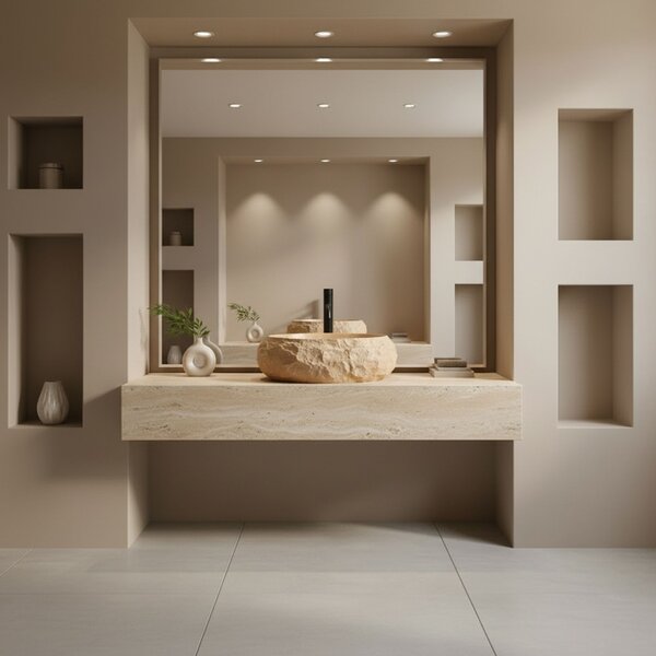 Countertop Basin Rea Mika Light Terracotta