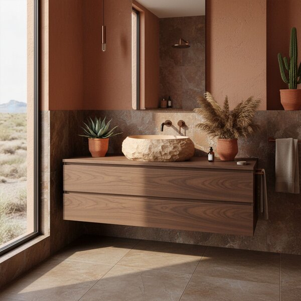 Countertop Basin Rea Mika Light Terracotta