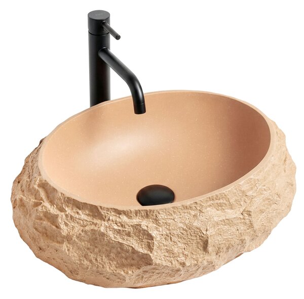 Countertop Basin Rea Mika Light Terracotta