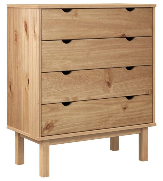 Drawer Cabinet OTTA 76.5x39.5x90cm Solid Wood Pine