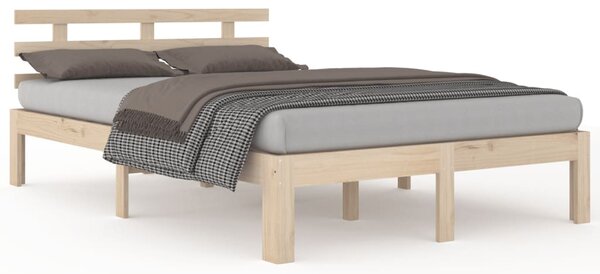 Bed Frame without Mattress Solid Wood 120x200 cm