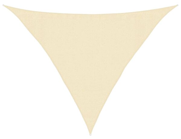 Sunshade Sail 160 g/m² Cream 3.5x3.5x4.9 m HDPE