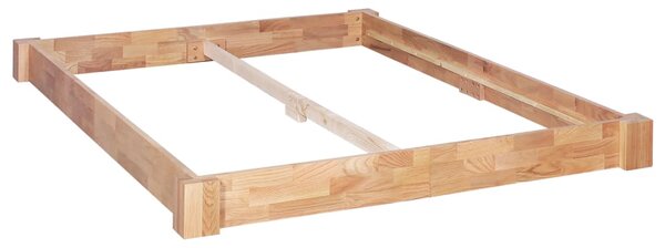 Bed Frame without Mattress Solid Oak Wood 160x200 cm