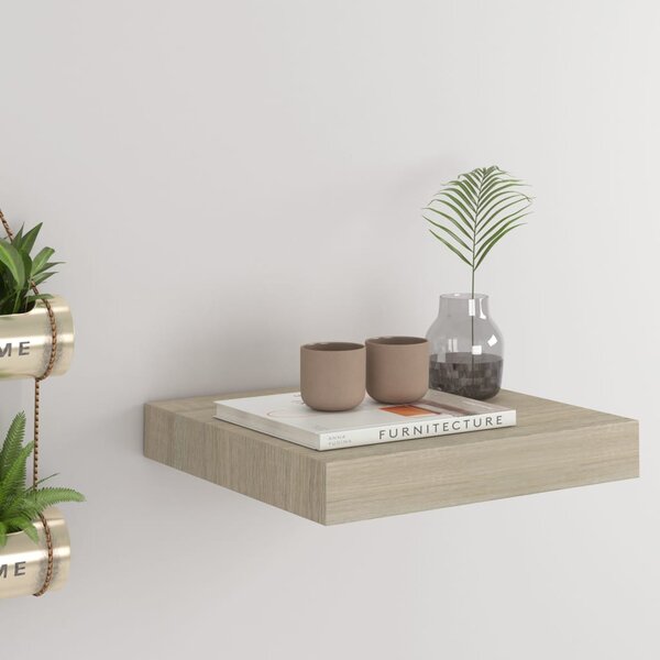 Floating Wall Shelf Oak 23x23.5x3.8 cm MDF