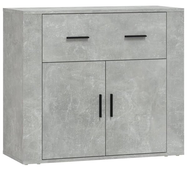 Sideboard Concrete Grey 80x33x70 cm Engineered Wood