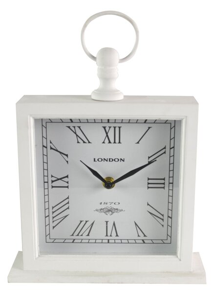 Large White Mantel Clock White