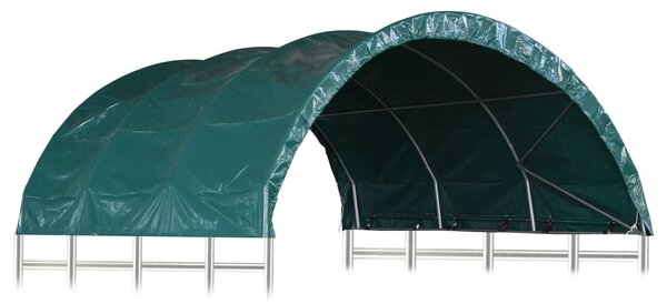 Livestock Tent PVC 3.7x3.7 m Green