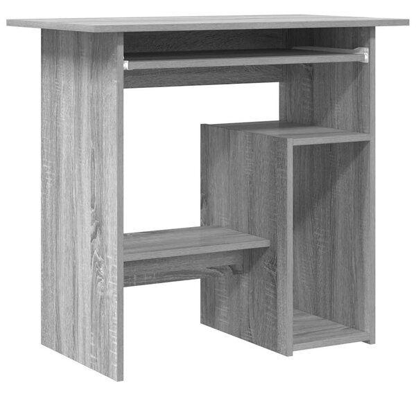 Desk Grey Sonoma 80x45x74 cm Engineered Wood