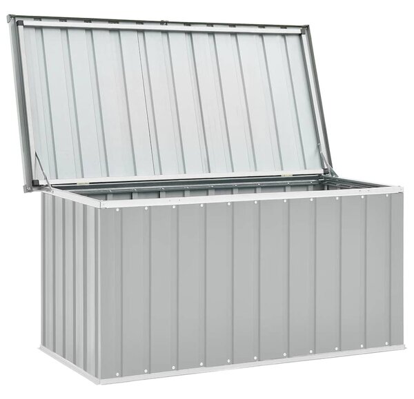 Garden Storage Box Grey 129x67x65 cm