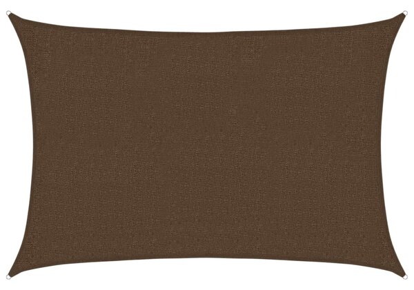 Sunshade Sail 160 g/m² Brown 2x2.5 m HDPE