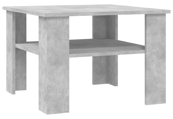 Coffee Table Concrete Grey 60x60x42 cm Engineered Wood